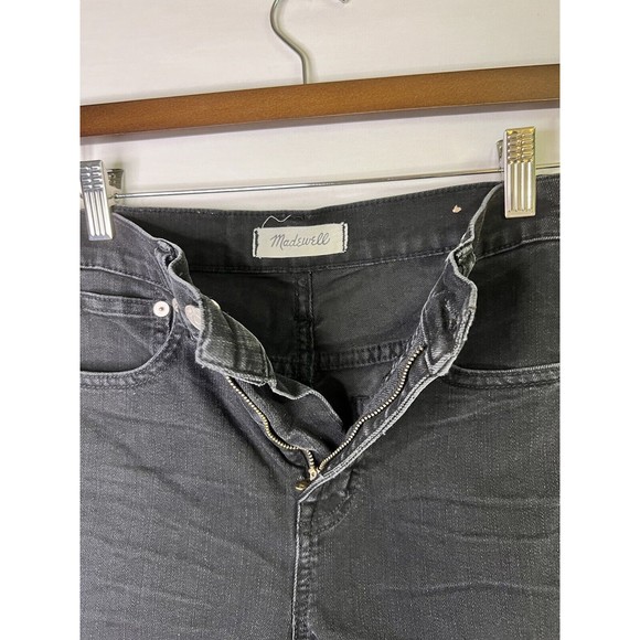 Madewell Women's Black Wide Leg Slim Crop Jeans Size 24 - Picture 5 of 11